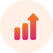 grow-ig | Path Social | Path Social 上向きの矢印が付いた3つの上昇棒グラフのアイコンは、ビジネスやデータ関連の文脈における成長、進歩、成功を象徴しています。