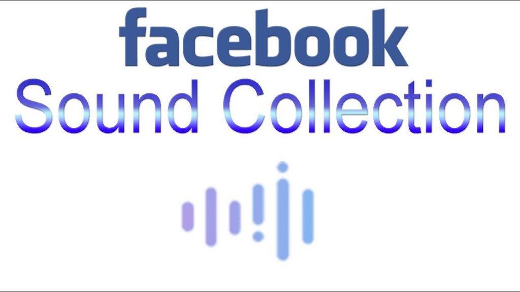 Facebook Sound Collection text printed on white background. 