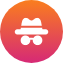 icon-anonymous.png | Path Social een wit logo op een rode cirkel