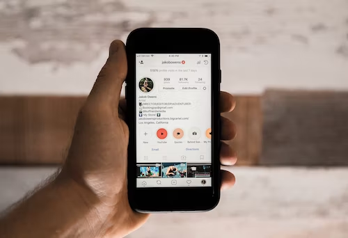 Phone screen displaying an Instagram account’s follower numbers.