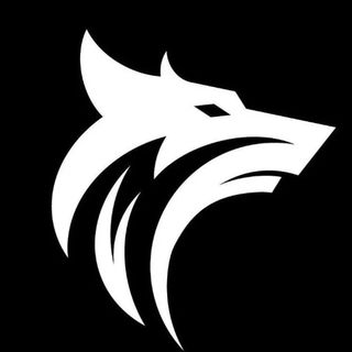 logo kepala serigala putih