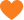 Een oranje hart op een witte achtergrond