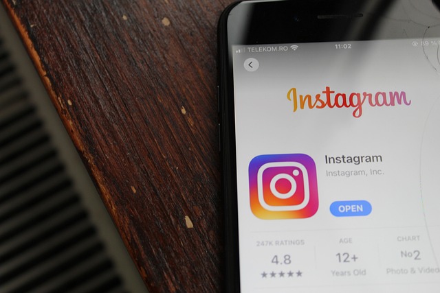 再インストールされたInstagram 。
