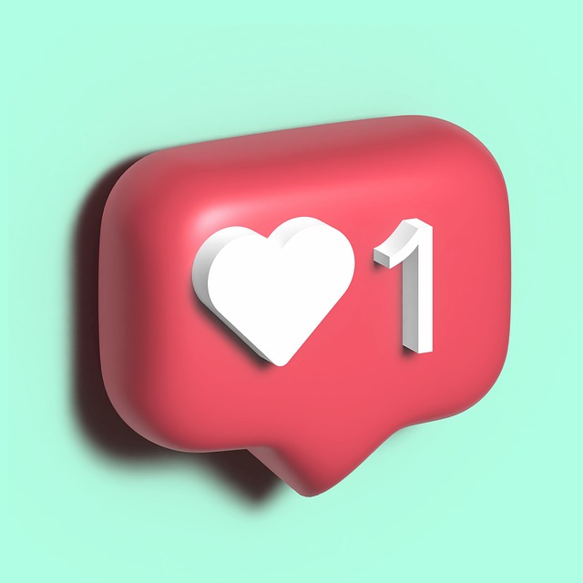 Graphic of a red and white “like” pop-up symbol on a green background.