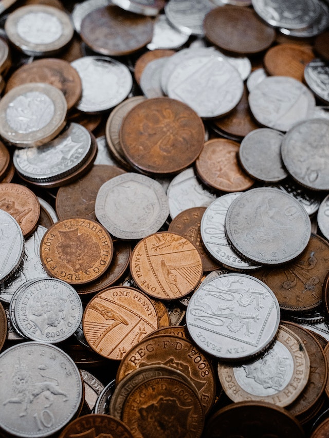 Coins in Close-Up Shot