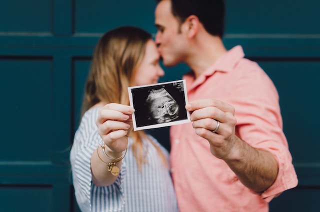 Couples can announce a pregnancy to their friends and family through a collab post.