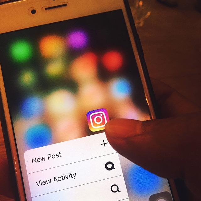 Cineva care vorbește pe telefon în aplicația Instagram și se întreabă cum poate câștiga mai mulți adepți instagram cu postări Instagram .