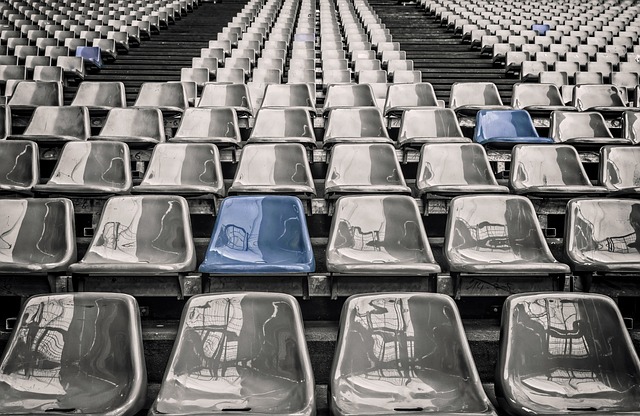 Stadium seats representing an Instagram marketing strategy to gain more followers.