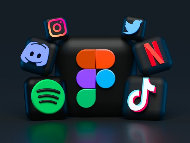 An image of different social media icons.