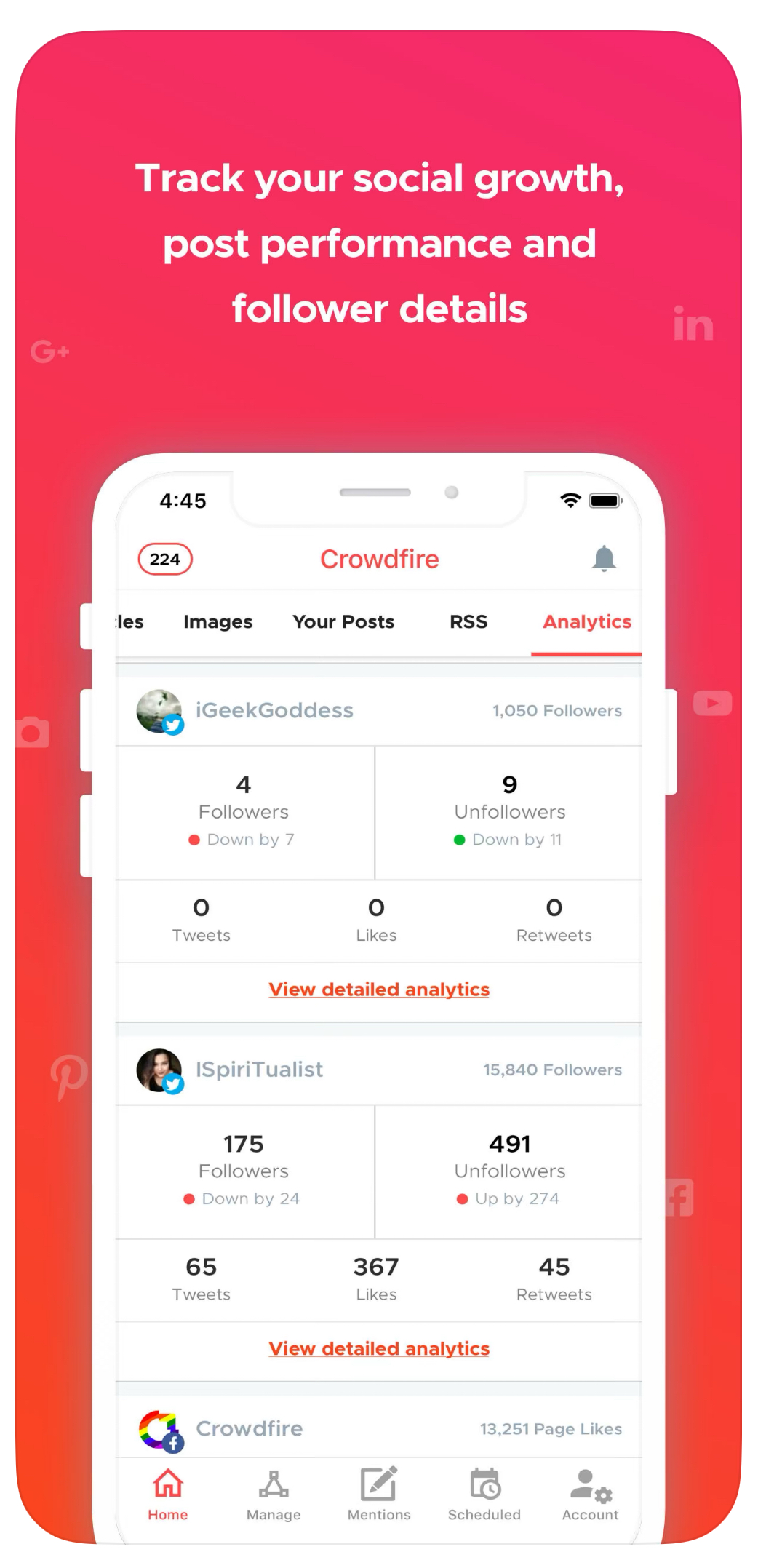 IMG_3874 | Path Social Path SocialCaptura de ecrã da imagem da App Store do Crowdfire.