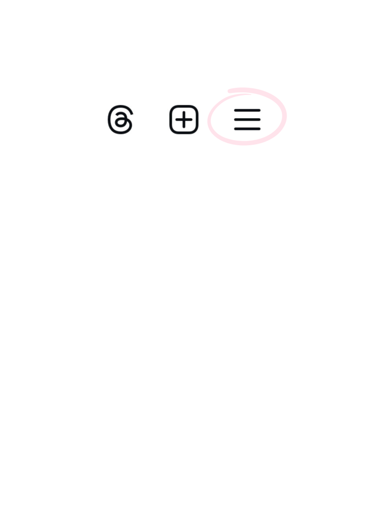 Path Social"captură de ecran a pictogramei de meniu Instagram . 