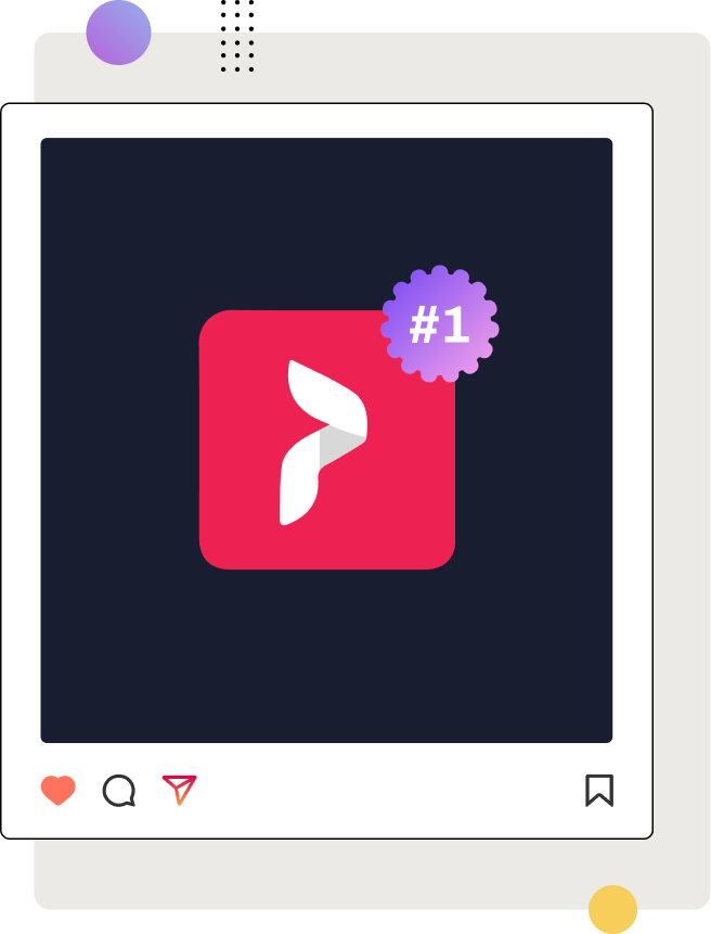 Group-1686565957png | Path Social Path Social 圖案的Instagram 發佈樣式,在社交媒體框架內有Path Social 標誌與 #1 徽章。