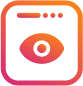 Group-42984-2png | Path Social 圓形方塊內的眼睛圖示,類似Instagram 的貼文,從橘色漸變為粉紅色。