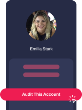 Path Social van een Instagram in drie stappen: een handle invoeren, op een knop klikken en prestatiestatistieken ontvangen.