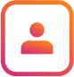 Group-1686565952-1.png | Path Social 둥근 사각형 안에 주황색에서 분홍색으로 그라데이션된 사용자 심볼이 표시됩니다.