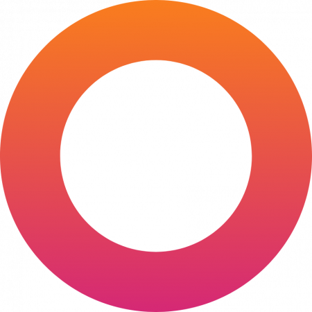 Subtraction 1@2x Orange circle white circle.